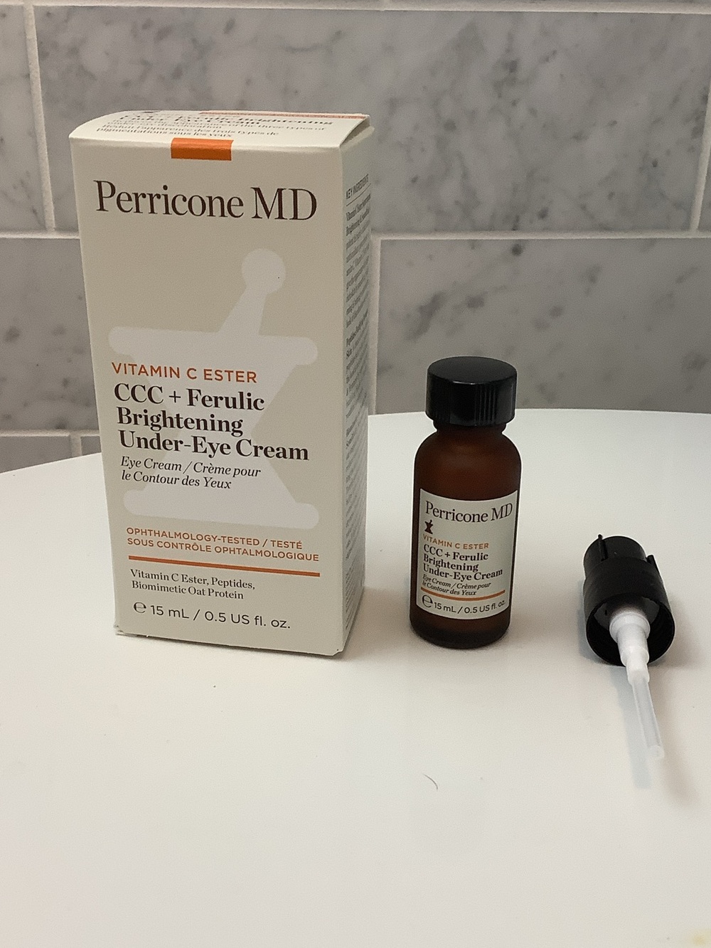 Perricone MD Vitamin C Ester CCC + Ferulic Brightening Under Eye Cream 0.5 oz.